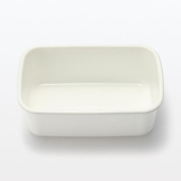 LOHACO - 無印良品 ホーロー保存容器 深型 中 幅11.5×奥行19×高さ7cm＋