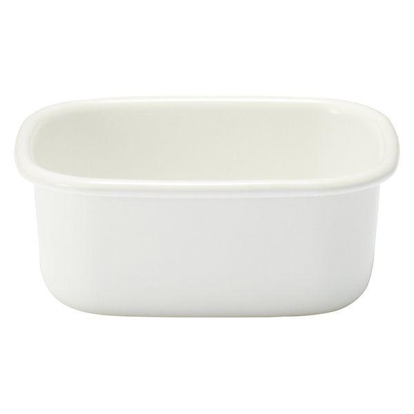 LOHACO - 無印良品 ホーロー保存容器 小 幅9.5×奥行11.5×高さ5cm＋