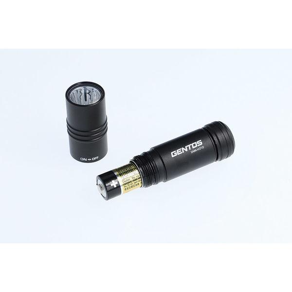 小型ライト LED 懐中電灯 120lm ブラック 防水 ミニ コンパクト ジェントス SNMシリーズ SNM-H31D 1個