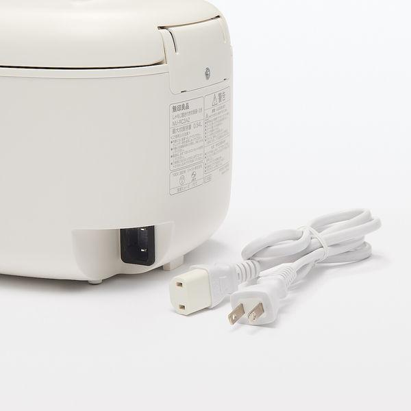 LOHACO - 無印良品 しゃもじ置き付き炊飯器 3合 型番：MJ-RC3A3 良品計画