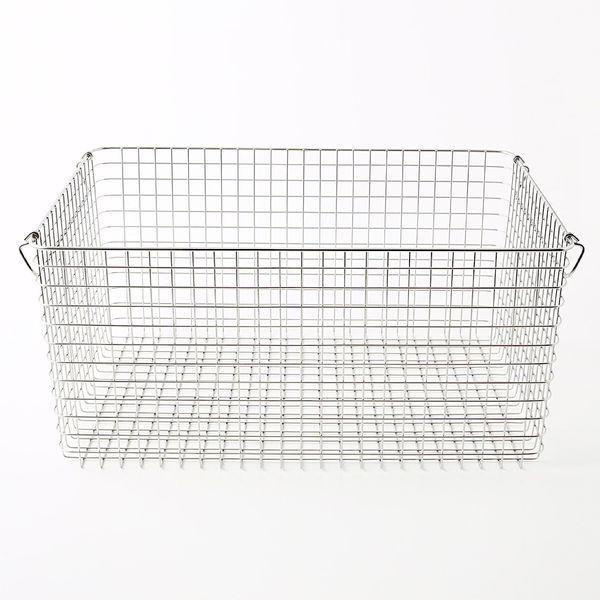 LOHACO - 無印良品 ステンレスワイヤーバスケット7 約幅51×奥行37×高さ