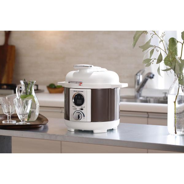 LPC-T1201 電気圧力鍋 ホワイト ステンレススチール LOHACO - アルファックス・コイズミ DELISHKITCHEN スピードクック 1.2