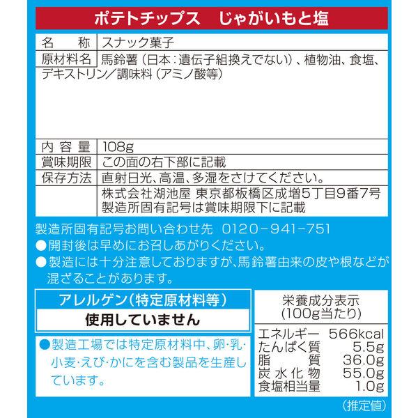 LOHACO - Largeサイズ ポテトチップス じゃがいもと塩 1袋 湖池屋