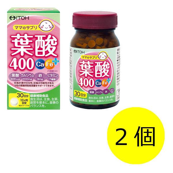 井藤漢方製薬 葉酸400Ca・Feプラス 1セット（30日分×2個） 240粒 サプリメント