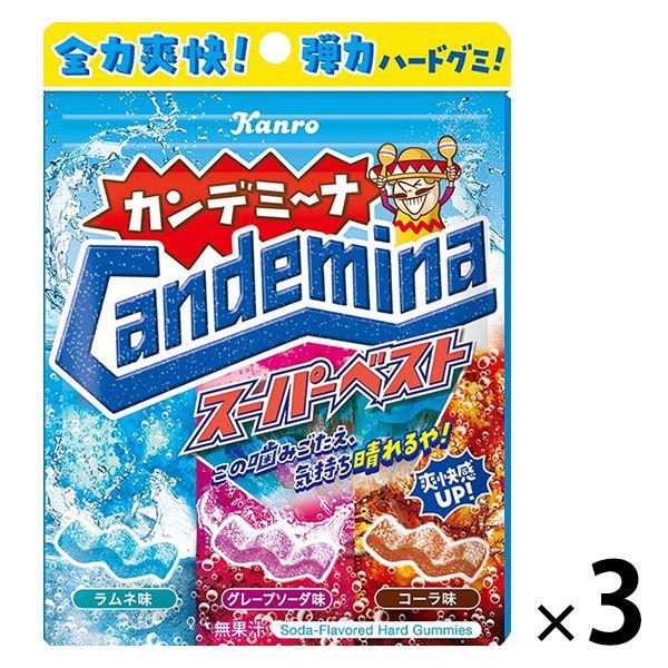 LOHACO - カンデミーナグミスーパーベスト 3袋 カンロ グミ