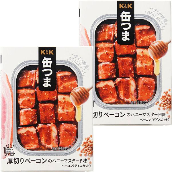 LOHACO - 缶詰 KK 缶つま 厚切りベーコンのハニーマスタード味 国分