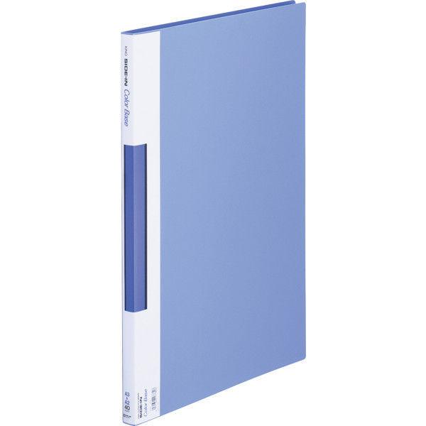キングジム サイドインクリアーファイル カラーベース A3タテ 40ポケット（20枚）背幅18mm 青 157Cアオ 20冊（5冊入×4箱）
