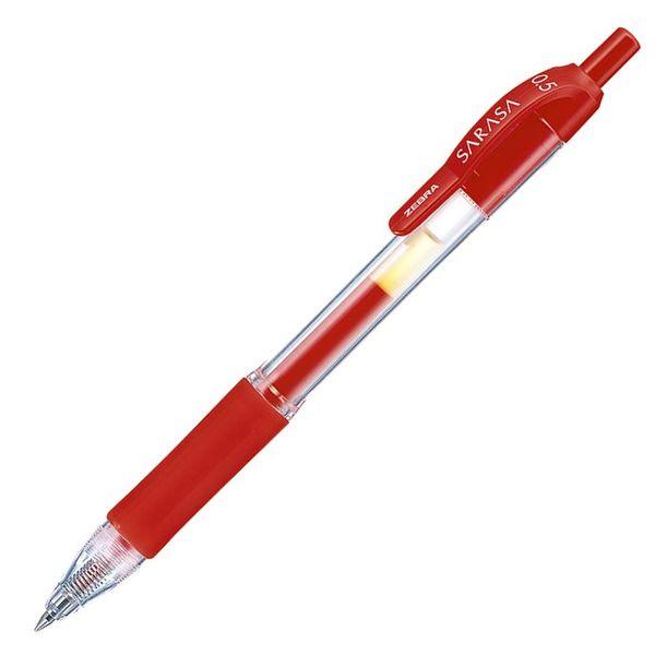 ゲルインクボールペン サラサ 0.5mm 赤 10本 JJ3-R ゼブラ