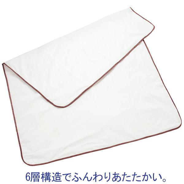 【毛布】 アクシス 備蓄用不織布毛布（もしもうふ） 1枚（A4化粧箱入） AX-MOSIMO-AKA