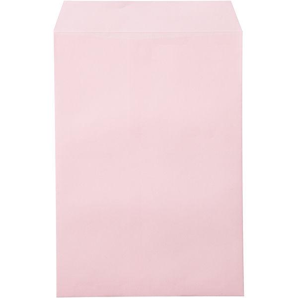 ムトウユニパック ナチュラルカラー封筒 角2（A4） ピンク　テープ付 500枚（100枚×5袋）