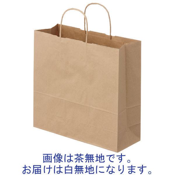 直営店 丸紐手提袋 薄型エコノミータイプ 白 無地 美品 1箱 M 300枚：50枚入×6袋