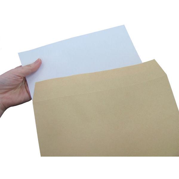 今村紙工　透けないクラフト封筒（地紋入り）　角2　テープ付　KFK2-T100　1箱（1400枚）