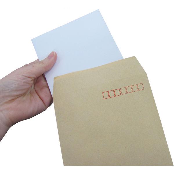 今村紙工　透けないクラフト封筒（地紋入り）　長3　テープ付　KFN3-T100　1袋（100枚入）×5袋