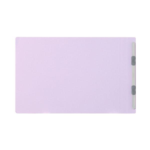 プラス フラットファイル A4ヨコ 樹脂製とじ具 バイオレット 紫 10冊 No.022N