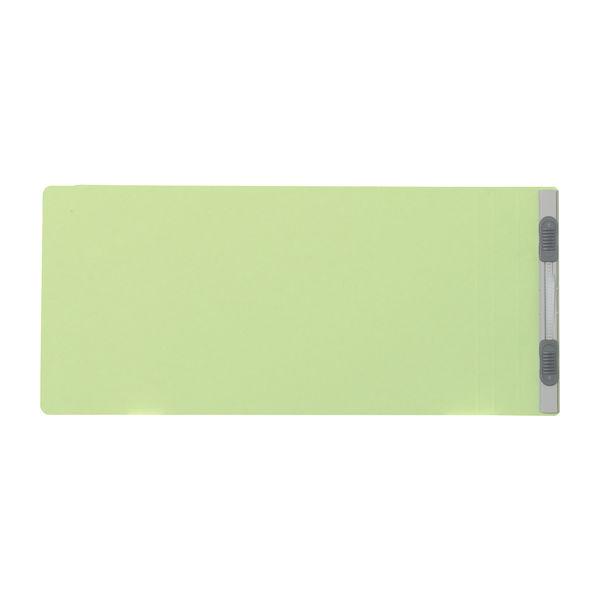 プラス　フラットファイル　統一伝票用　樹脂製とじ具　背幅18mm　グリーン　緑　10冊　No.062N　76026