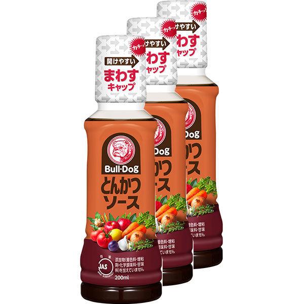 ブルドック とんかつソース200ml 3本