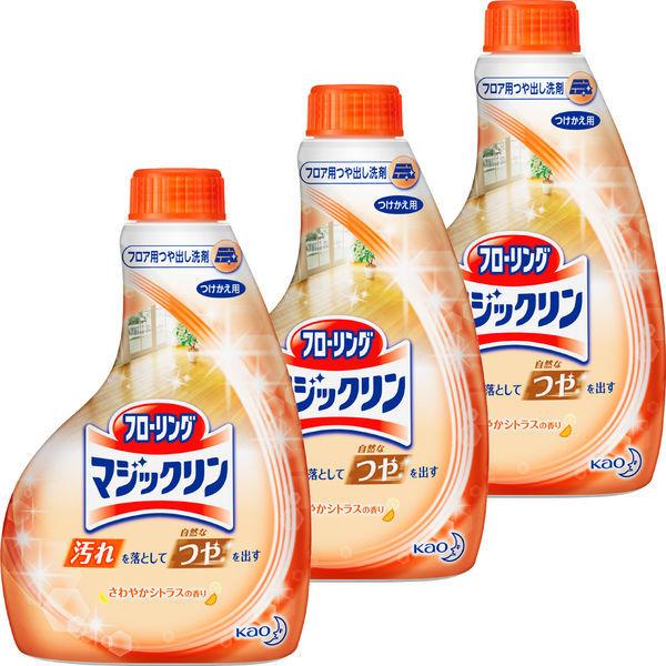 フローリングマジックリン つや出しスプレー さわやかシトラスの香り つけかえ用 400ml 1セット（3個）花王