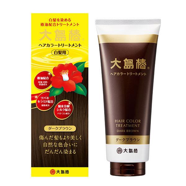 LOHACO - 大島椿 ヘアカラートリートメント ダークブラウン 180g 大島椿