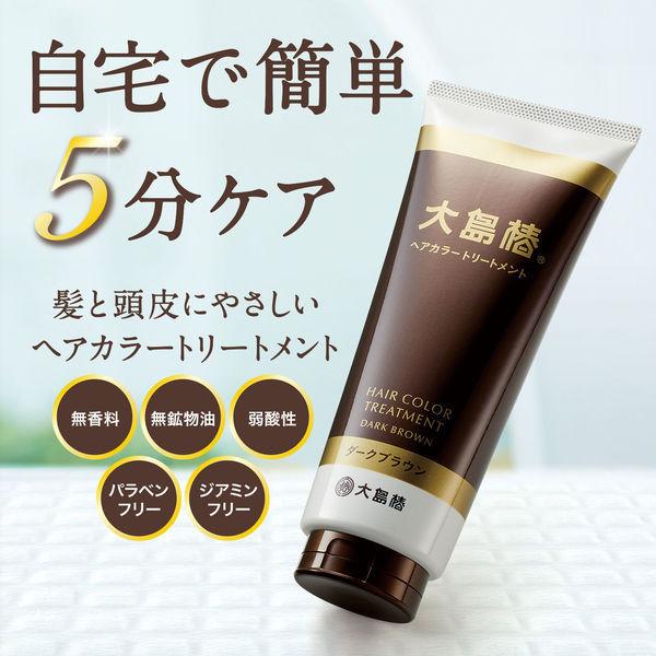 LOHACO - 大島椿 ヘアカラートリートメント ダークブラウン 180g 大島椿