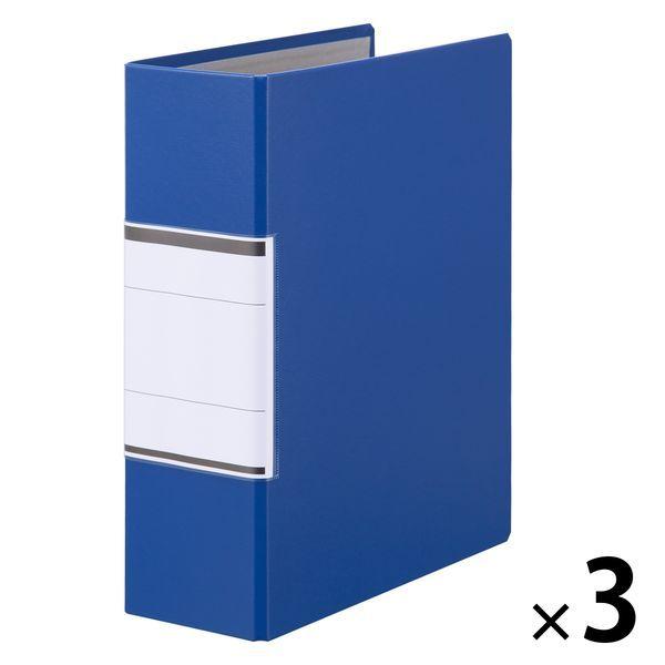 LOHACO - アスクル パイプ式ファイル A4タテ 両開き とじ厚80mm 背幅