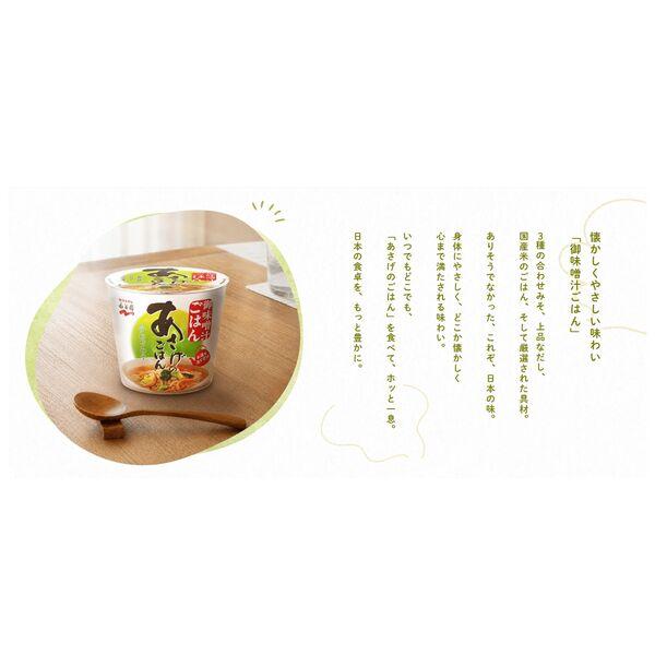 LOHACO - カップ入り あさげのごはん 永谷園 1セット（1個×2）カップ味噌汁