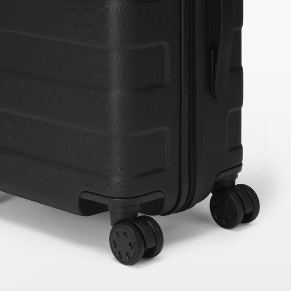 無印良品 ハードキャリーケース ３６Ｌ 黒 タテ５４×ヨコ３７×マチ２４ｃｍ LOHACO - 無印良品 バーを自由に調節できる ハードキャリーケース