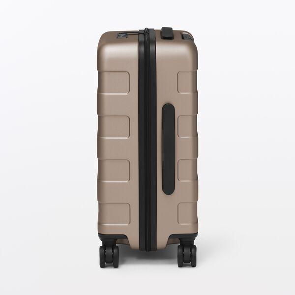 【ほぼ未使用】無印良品 フロントオープン キャリーケース 32L ベージュ 鍵付 LOHACO - 無印良品 バーを自由に調節できる フロントオープンキャリー