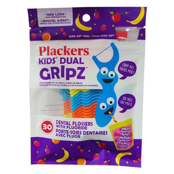 プラッカーズ （plackers） 子供用フロス マイクロクリーンキッズ デンタルフロス フルーツ味 1パック（30本入）