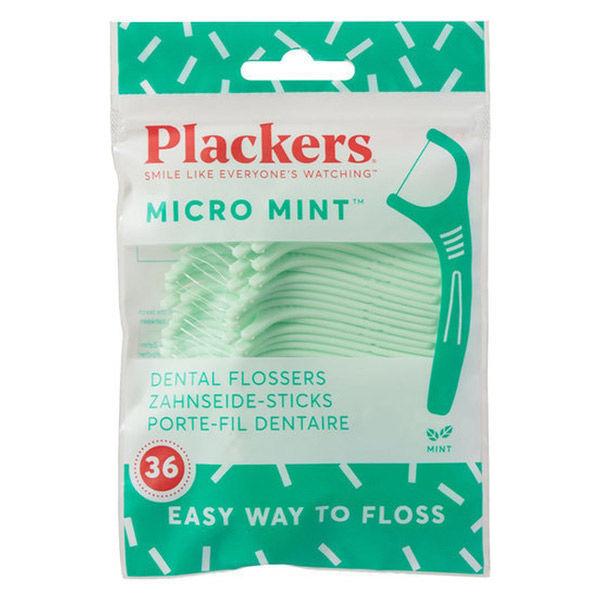 プラッカーズ （plackers） マイクロクリーン デンタルフロス ミント味 36本 アメリカ発 歯間清掃