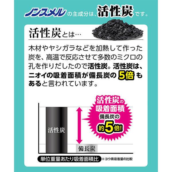 LOHACO - ノンスメル 冷蔵庫 冷凍室用 脱臭剤 置き型 1年間脱臭 冷凍