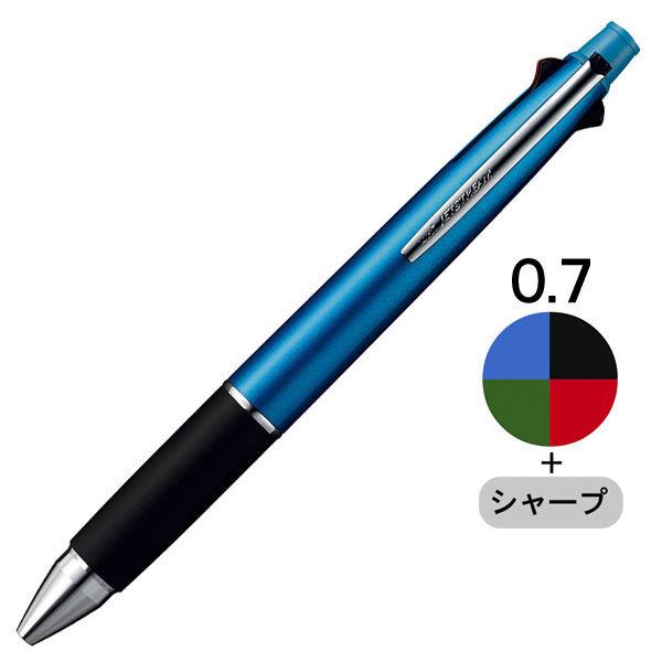 ジェットストリーム4＆1 多機能ペン 0.7mm ライトブルー軸 水色 4色+シャープ MSXE5-1000-07 三菱鉛筆uni