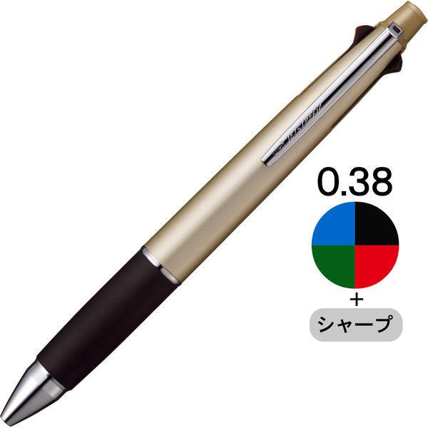 ジェットストリーム4＆1 多機能ペン 0.38mm シャンパンゴールド 金 4色+シャープ MSXE510003825 三菱鉛筆