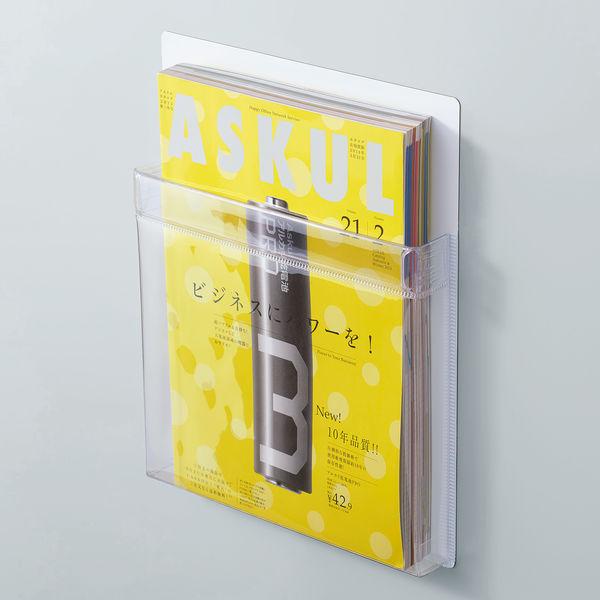 LOHACO - アスクル マグネットポケット 2.5kg A4 ホワイト 白 AMPO-A4