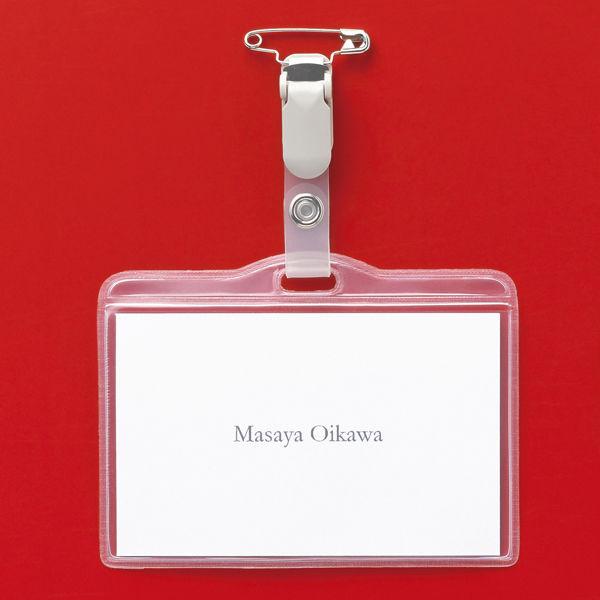 LOHACO - バンドクリップ＆安全ピン付名札 チャックなし 5組 HEROES