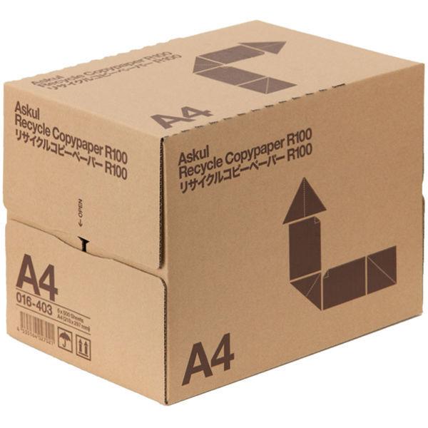 リサイクルコピーペーパーR100 A4 1箱（2500枚：500枚入×5冊