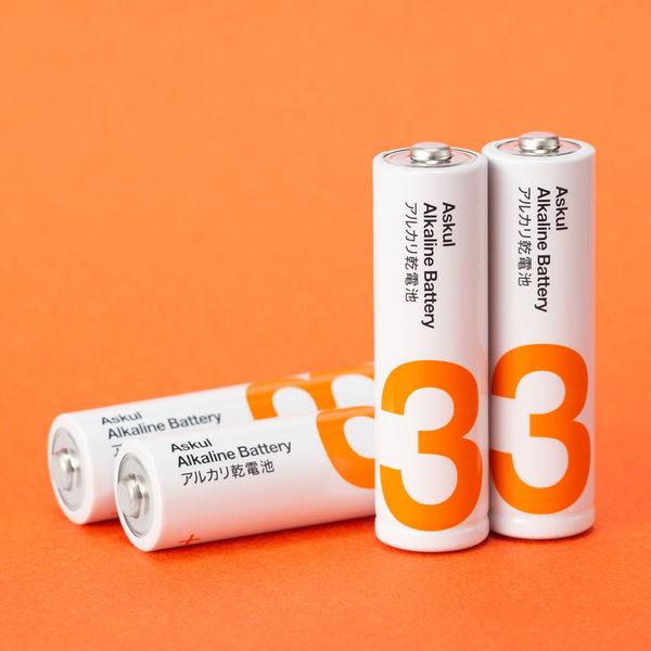 アスクル　アルカリ乾電池　単3形　シュリンクなしパック　1パック（10本入） オリジナル