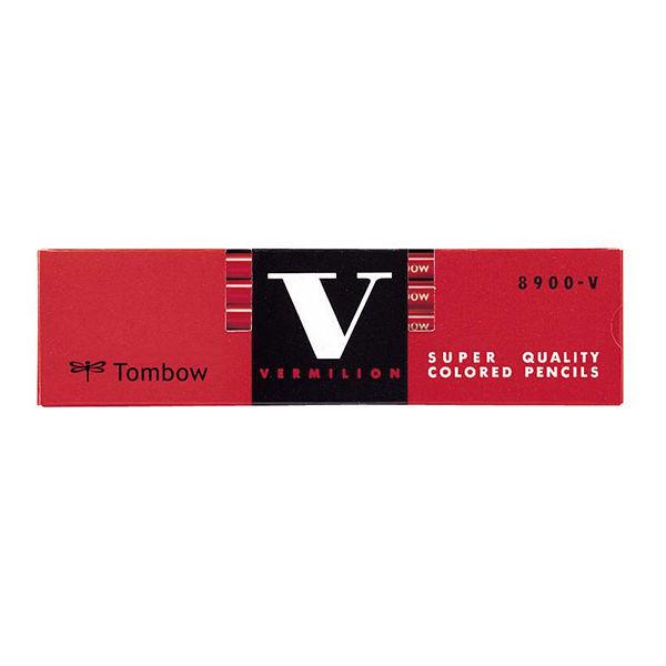 LOHACO - 赤鉛筆（朱色） 8900-V 1ダース（12本入） トンボ鉛筆