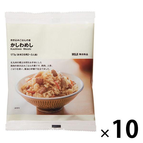 無印良品 炊き込みごはんの素 かしわめし 177g（お米2合用2〜3人前） 1セット（10袋） 良品計画