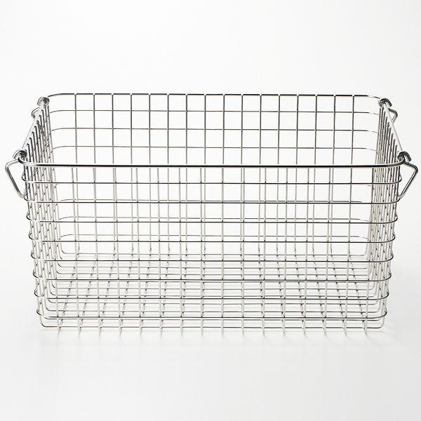 新品6個セット無印ステンレスワイヤーバスケット４　幅３７×奥行２６×高さ１８ LOHACO - 無印良品 ステンレスワイヤーバスケット4 約幅37×奥行26×高さ