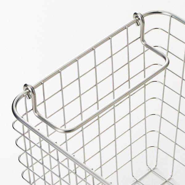 LOHACO - 無印良品 ステンレスワイヤーバスケット1 約幅26×奥行18×高さ