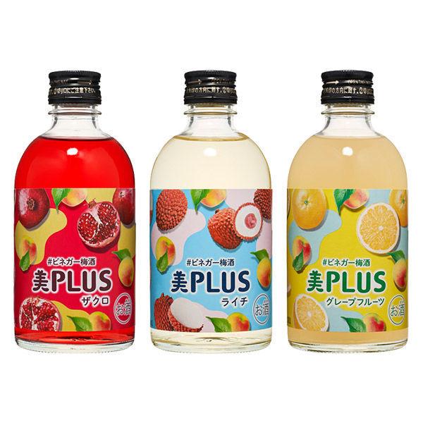 美PLUS #ビネガー梅酒 300ml 1箱（3本入）