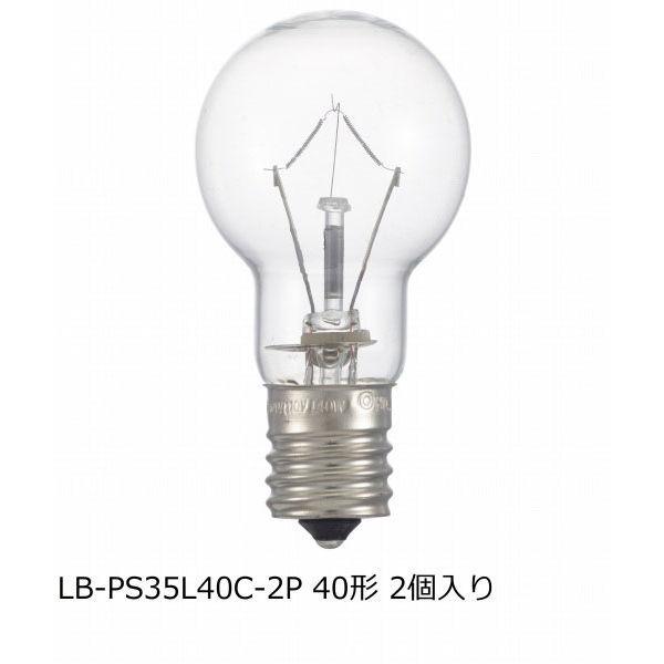 オーム電機（OHM） 長寿命ミニクリプトン電球　40W　クリア LB-PS35L36C-2P 1パック（2個入）