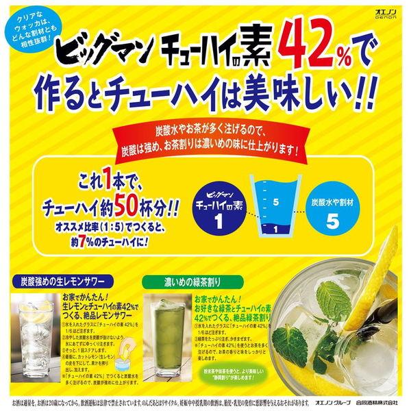 LOHACO - ビッグマン チューハイの素 ペット 42度 2L 1本 合同酒精