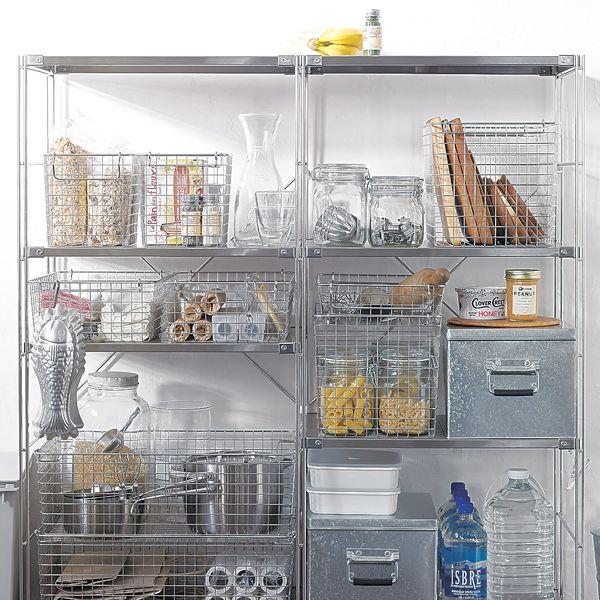 無印良品 ステンレスワイヤーバスケット4 約幅37&times;奥行26&times;高さ18cm 1セット（2個） 良品計画