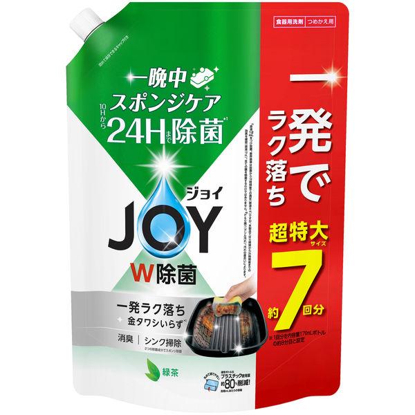 ジョイ JOY W除菌 食器用洗剤 緑茶 詰め替え 超特大 930mL 1個 P＆G