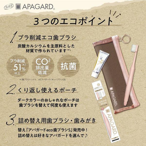 アパガード 携帯歯ブラシ プレミオトラベルセット eco（美白歯磨き粉 プレミオ 20g＋eco歯ブラシS＋ポーチ）サンギ