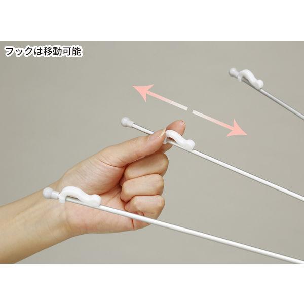 LOHACO - 洗濯物干し アルミ パラソルハンガー グレー 高さ44cm 1個