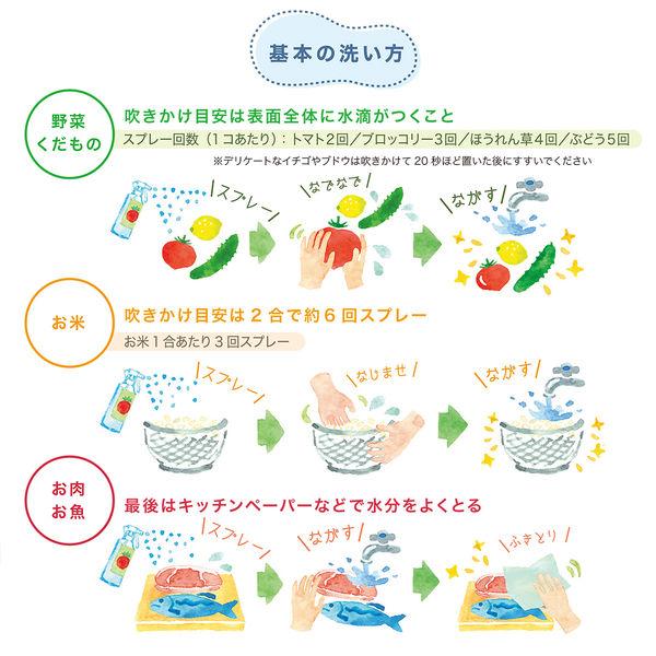 LOHACO - 野菜あらいのお水 ベジセーフ スプレー洗い用 ボトル 400ml 1