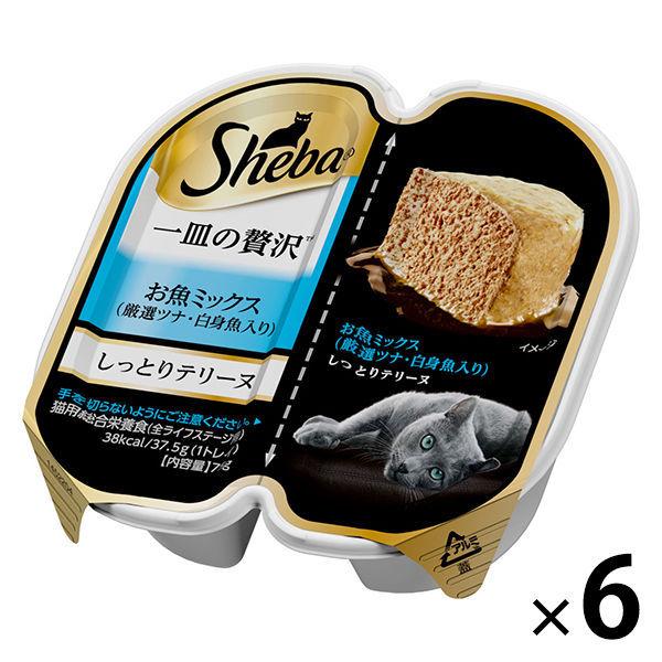 シーバ Sheba 最大70 Offクーポン キャットフード しっとりテリーヌ 厳選お魚ミックス ツナ 6個 37 5g 2個 マースジャパン 白身魚 75g