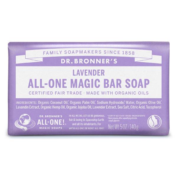 ドクターブロナー マジックソープバー（magic soap） 石鹸 ラベンダー 141g ナチュラルソープ